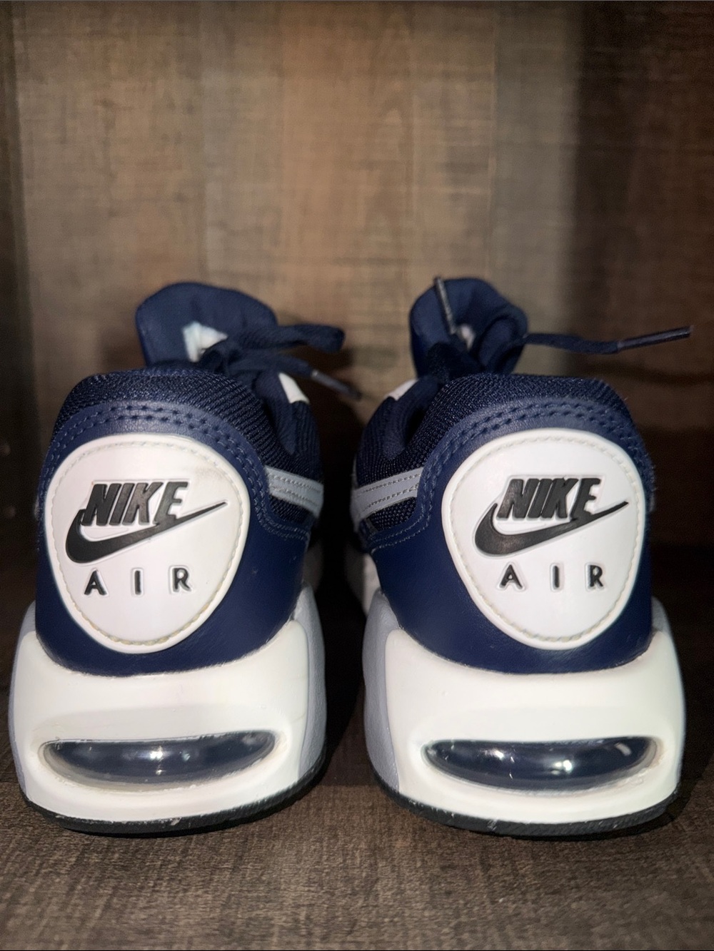 Nike Kids Air Max Running Sneakers in Navy and Light Gray-size 5 - Picture 6 of 10